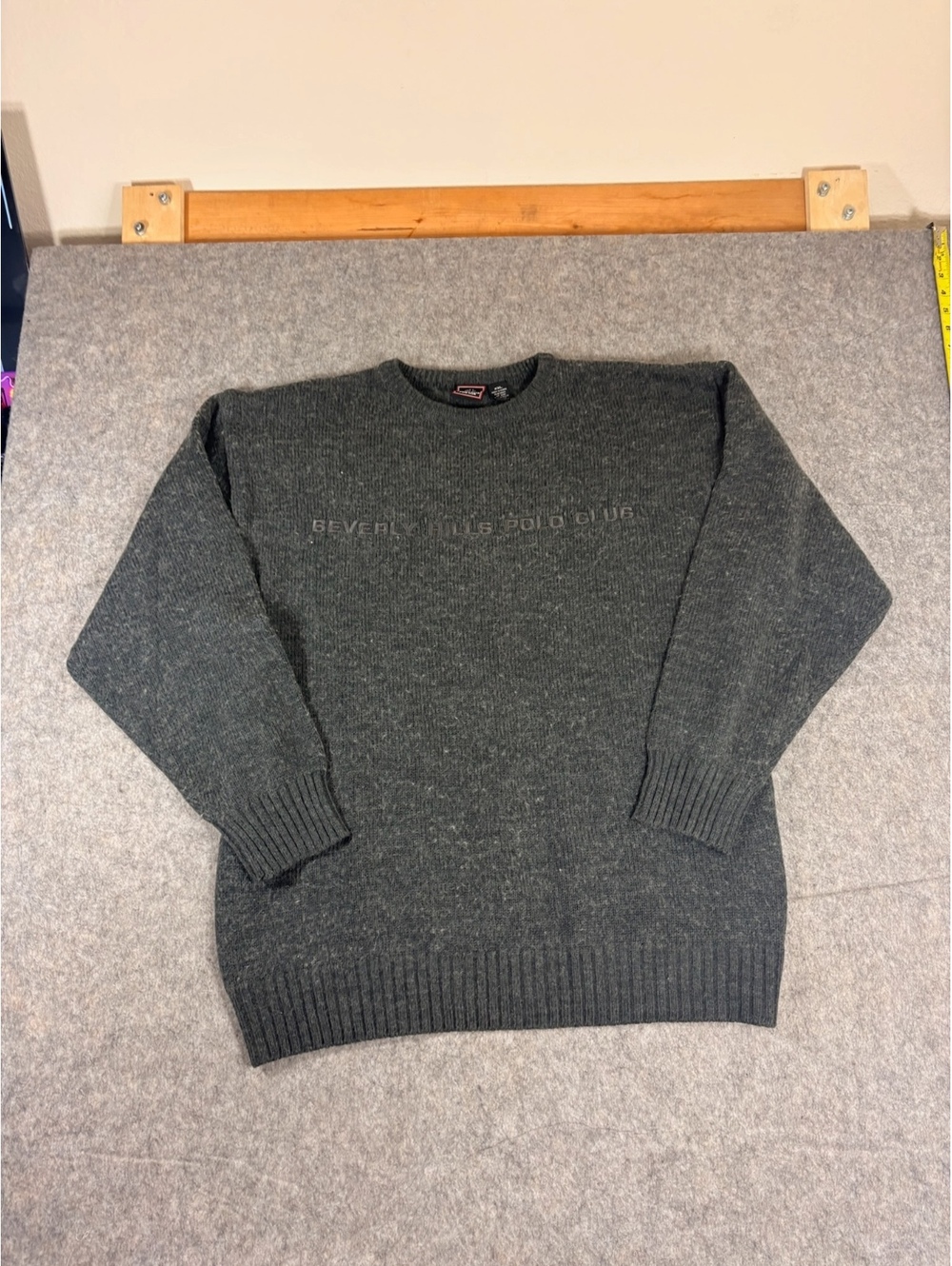 Vintage beverly hills polo club Knit wool Sweater mens size 2XL